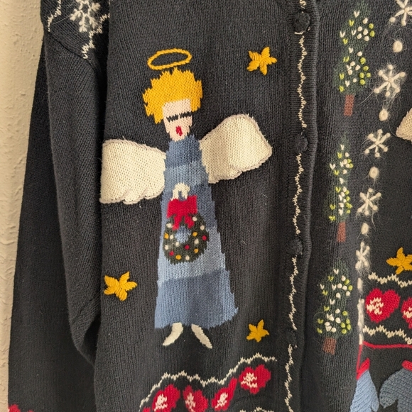 NutCracker Angel Christmas Cardigan - Picture 3 of 8